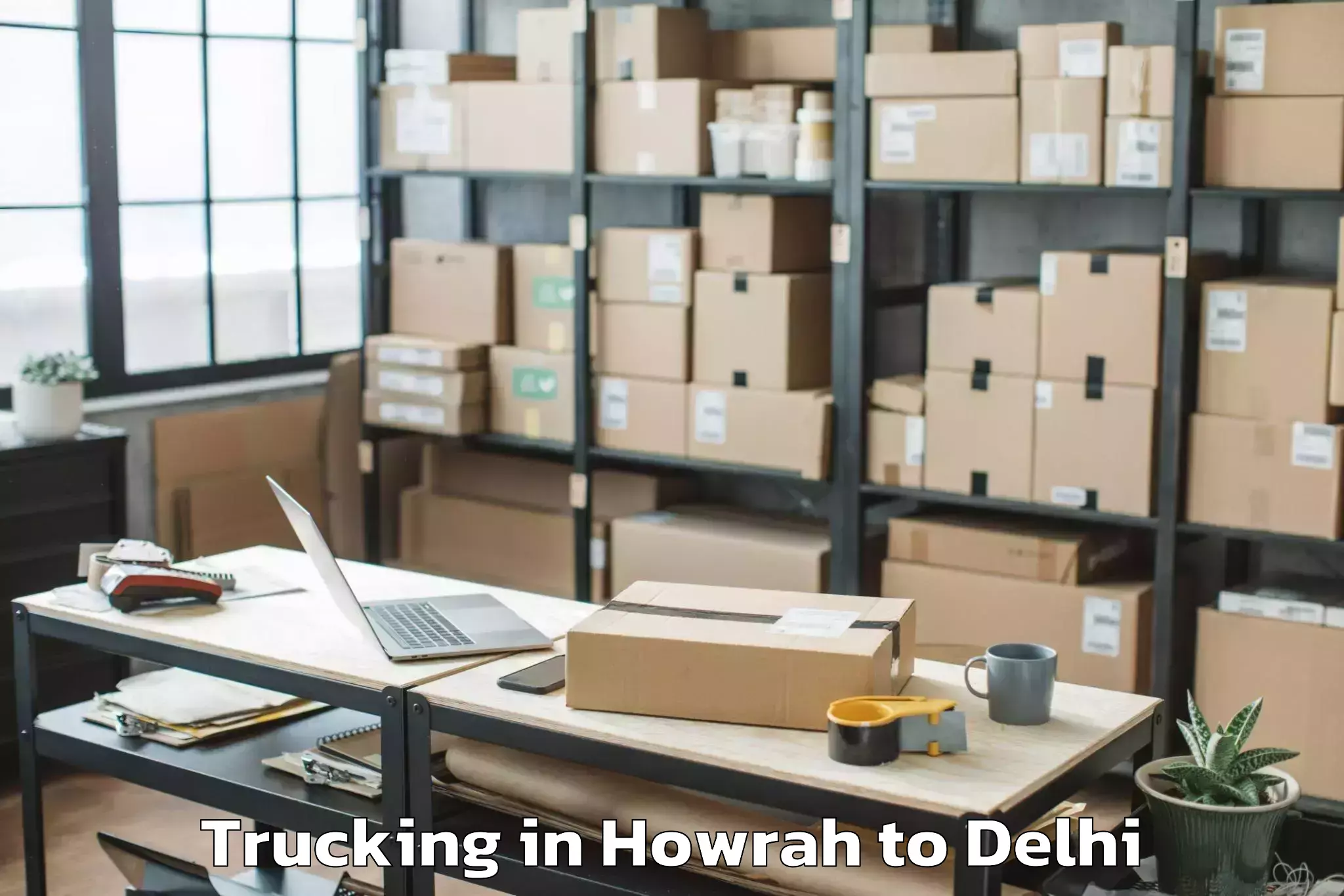 Professional Howrah to East Delhi Trucking